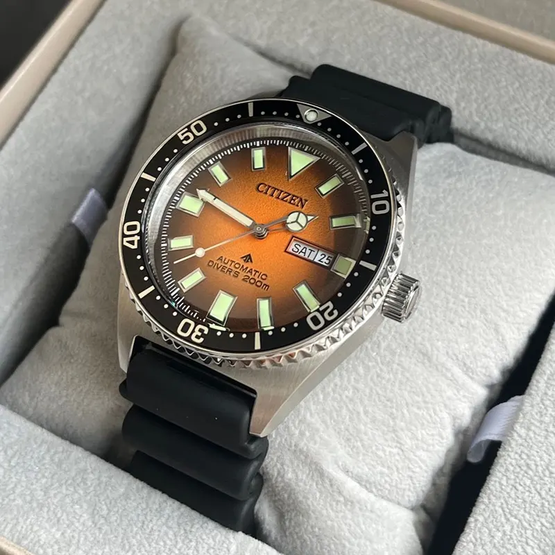 Citizen Promaster Diver's Orange Dial Men's Watch- NY0120-01Z